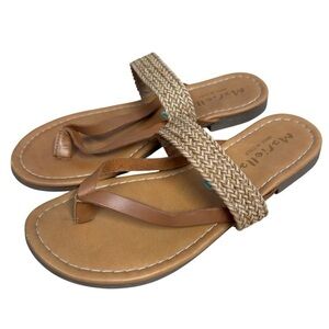 Mariella Sandals Flip Flops Women 8 Made In Italy Open-toe Summer Beach Sandal